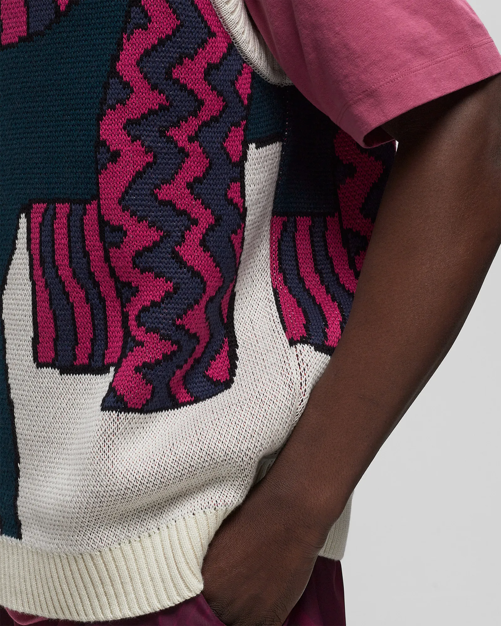 By Parra knitted horse knitted spencer