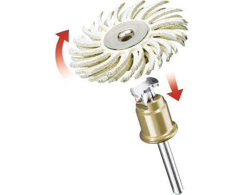 Dremel fijnslijpborstel Ø 25,4 mm, korrel 120, EZ SpeedClic compatibel (472S)