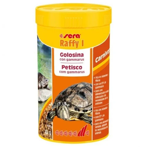Sera Raffy I Alimentos com Gammarus para Répteis