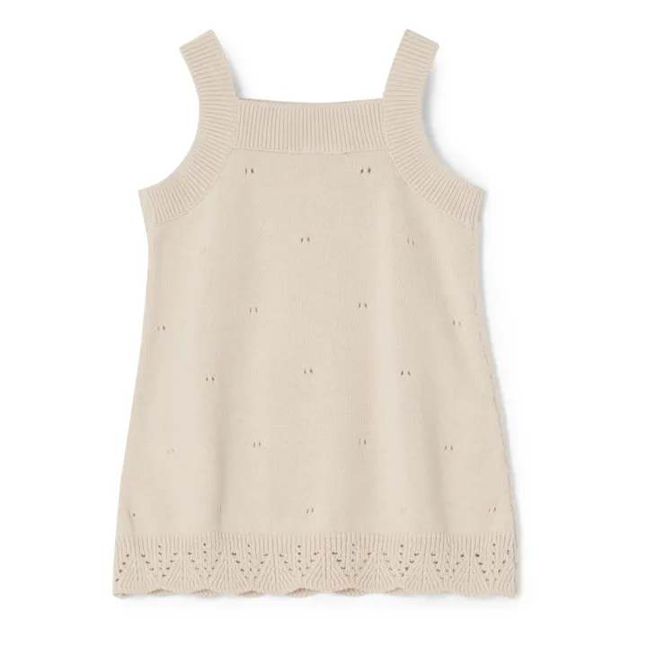 garbo&friends Robe Pointelle Bébé | Ecru