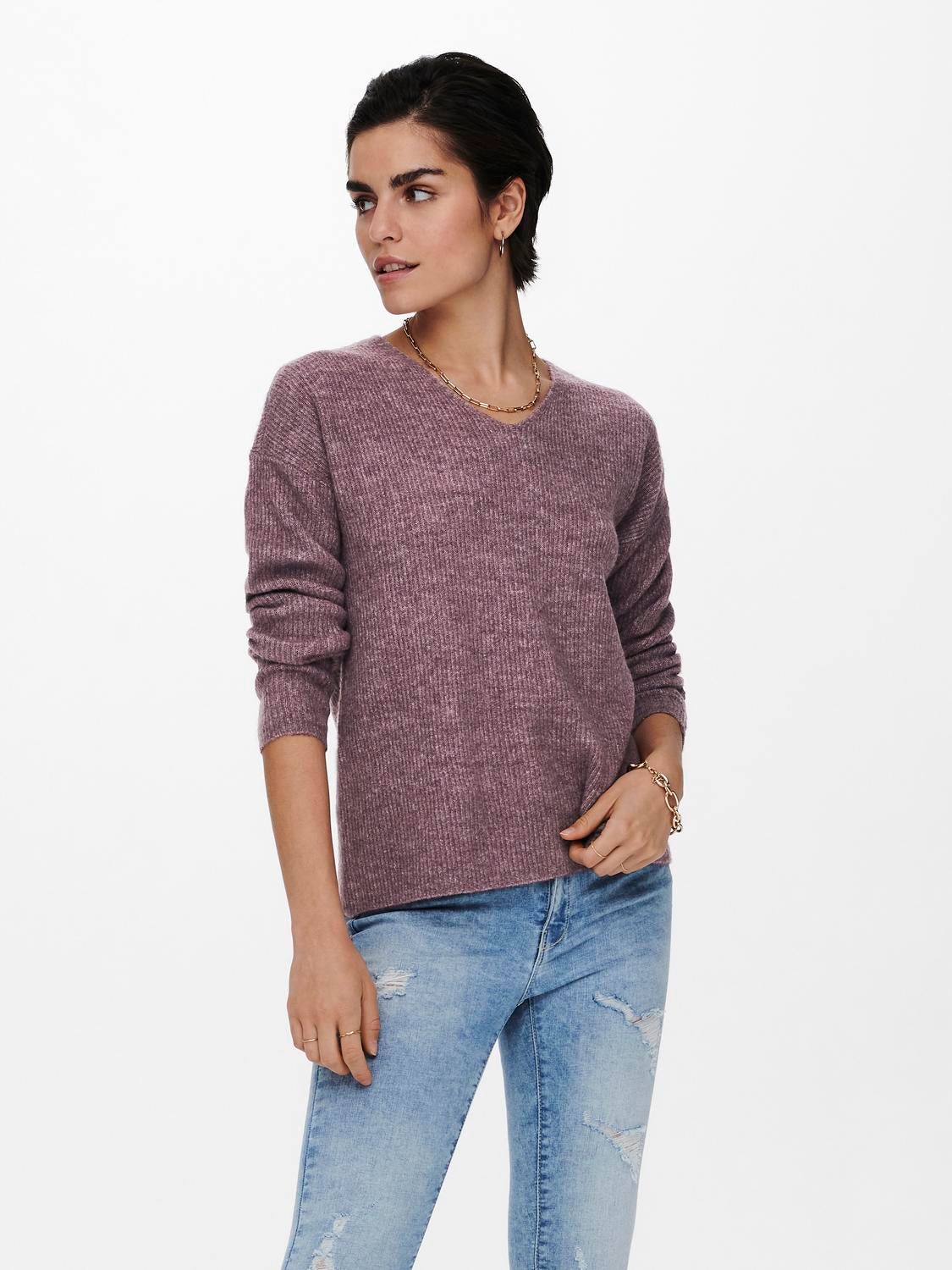 ONLCAMILLA Strickpullover Rose Brown