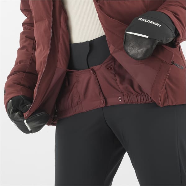 Veste de ski SALOMON S/MAX WARM JKT W RUM RAISIN