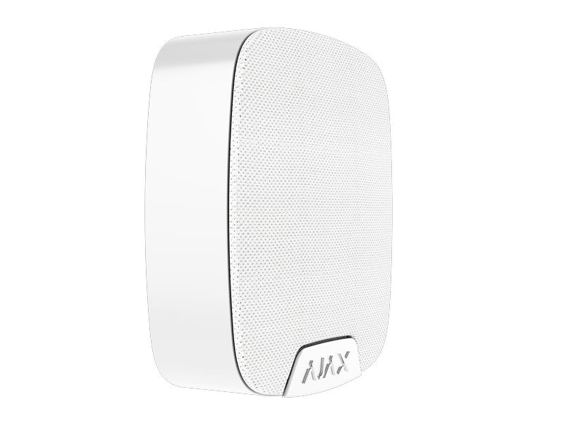 AJAX Baseline HomeSiren Jeweller Weiss Kabellose Sirene mit LED-Anschluss