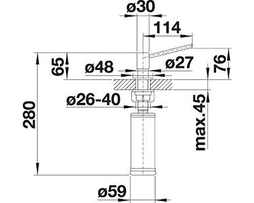 Blanco TORRE chroom zeepdispenser 512593
