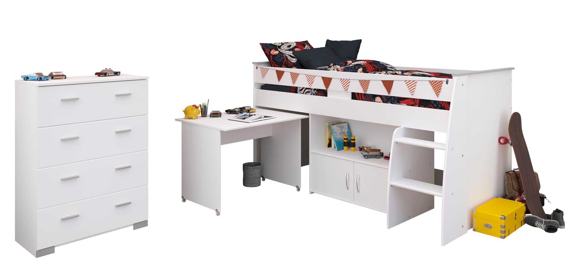 Parisot Kinderzimmer Reverse 13 2-eilig weiß