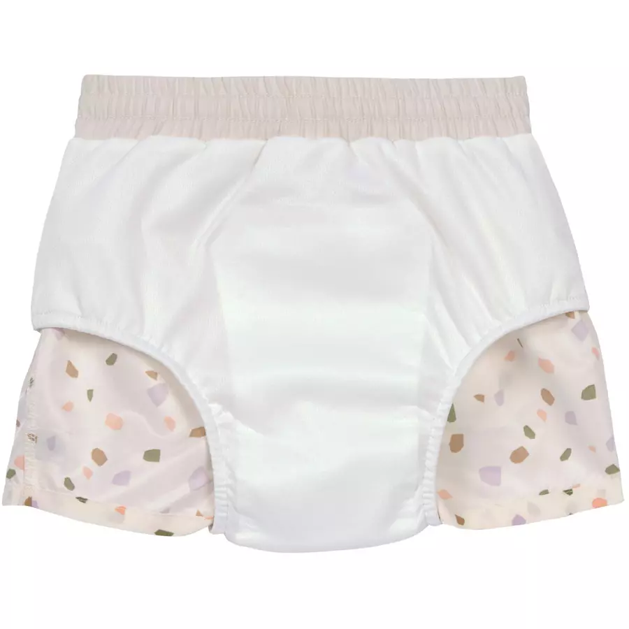LÄSSIG Badehose Pebbles weiß bunt