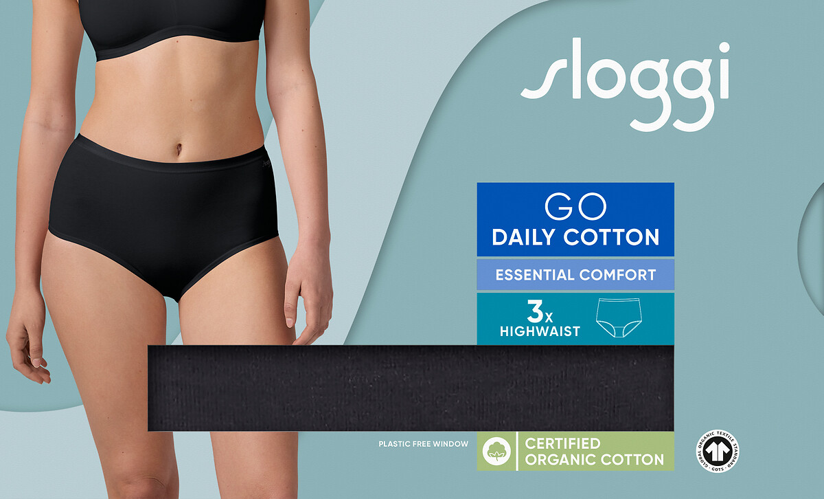 SLOGGI<br>Conjunto de 3 slips altos Go Daily Cotton