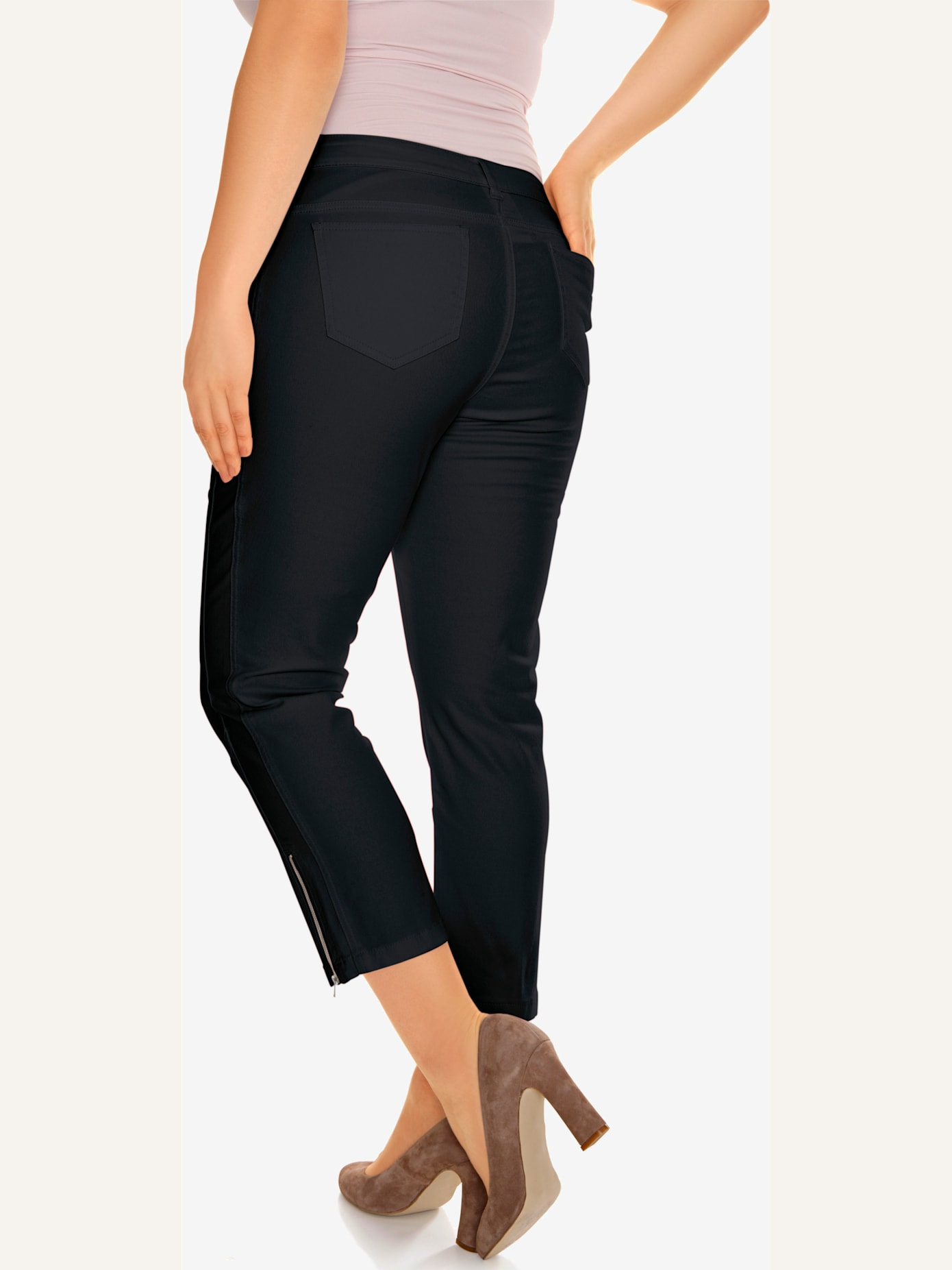 Pantalon effet ventre plat coupe skinny
