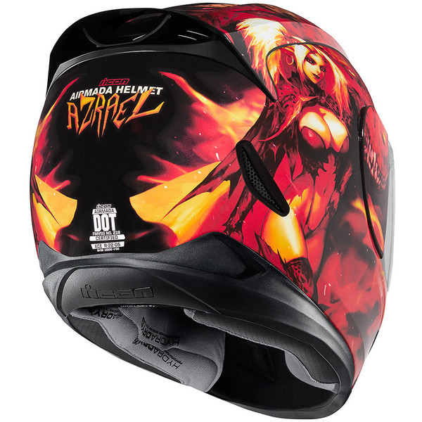 Icon - Casque Airmada Azrael Rouge / Jaune / Noir