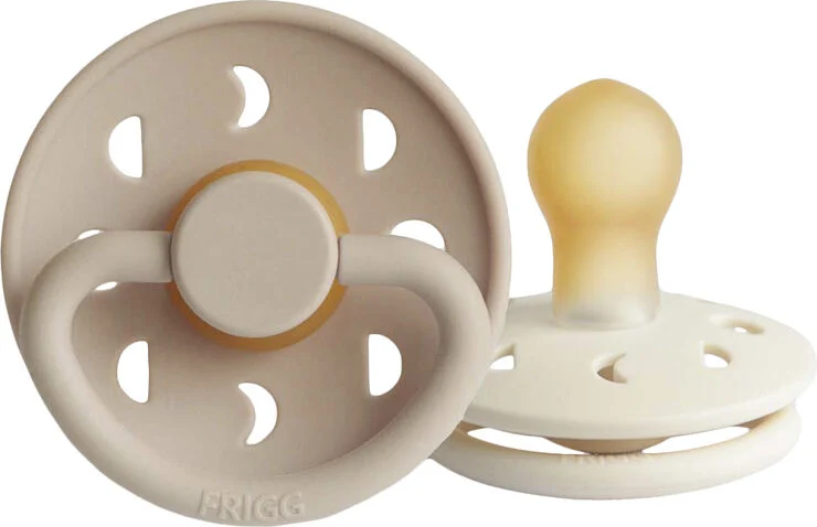 Frigg FRIGG Moon Phase runde sutter i latex 2-pak str. 1 - Cream/Croissant Cream/croissant