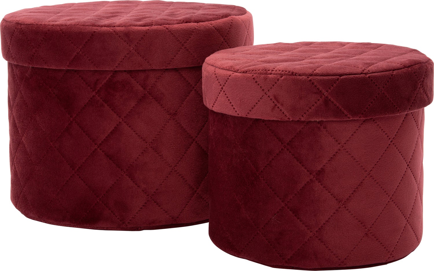 Intratuin opbergdoos Yun rood D 22 H 16 cm
