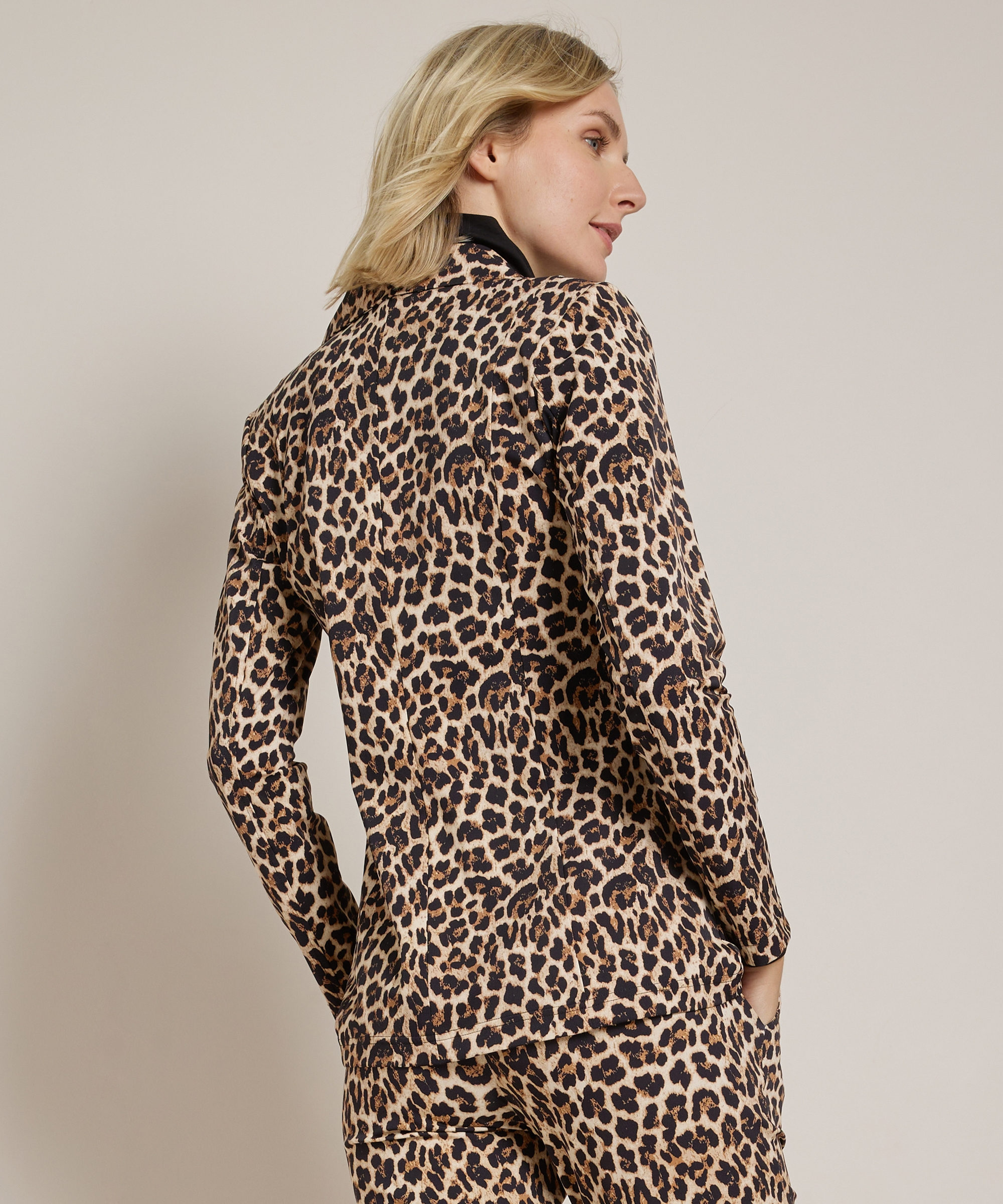 blazer met print