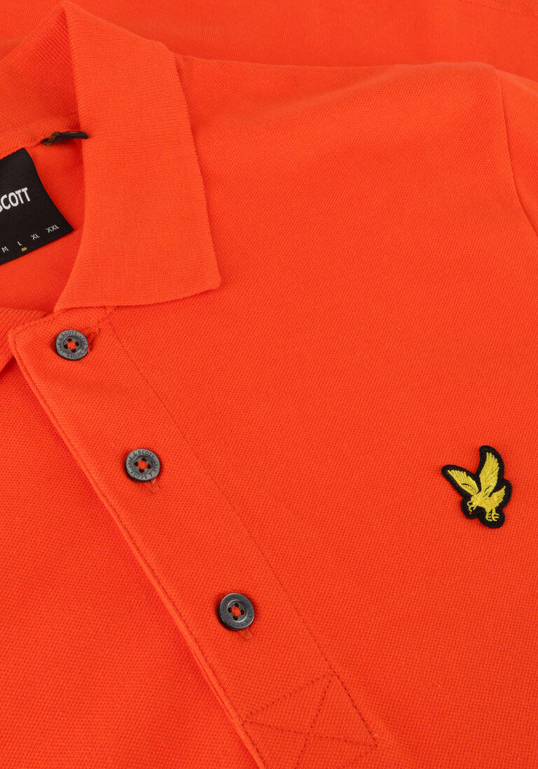 LYLE & SCOTT oranje lyle & scott polo plain polo
