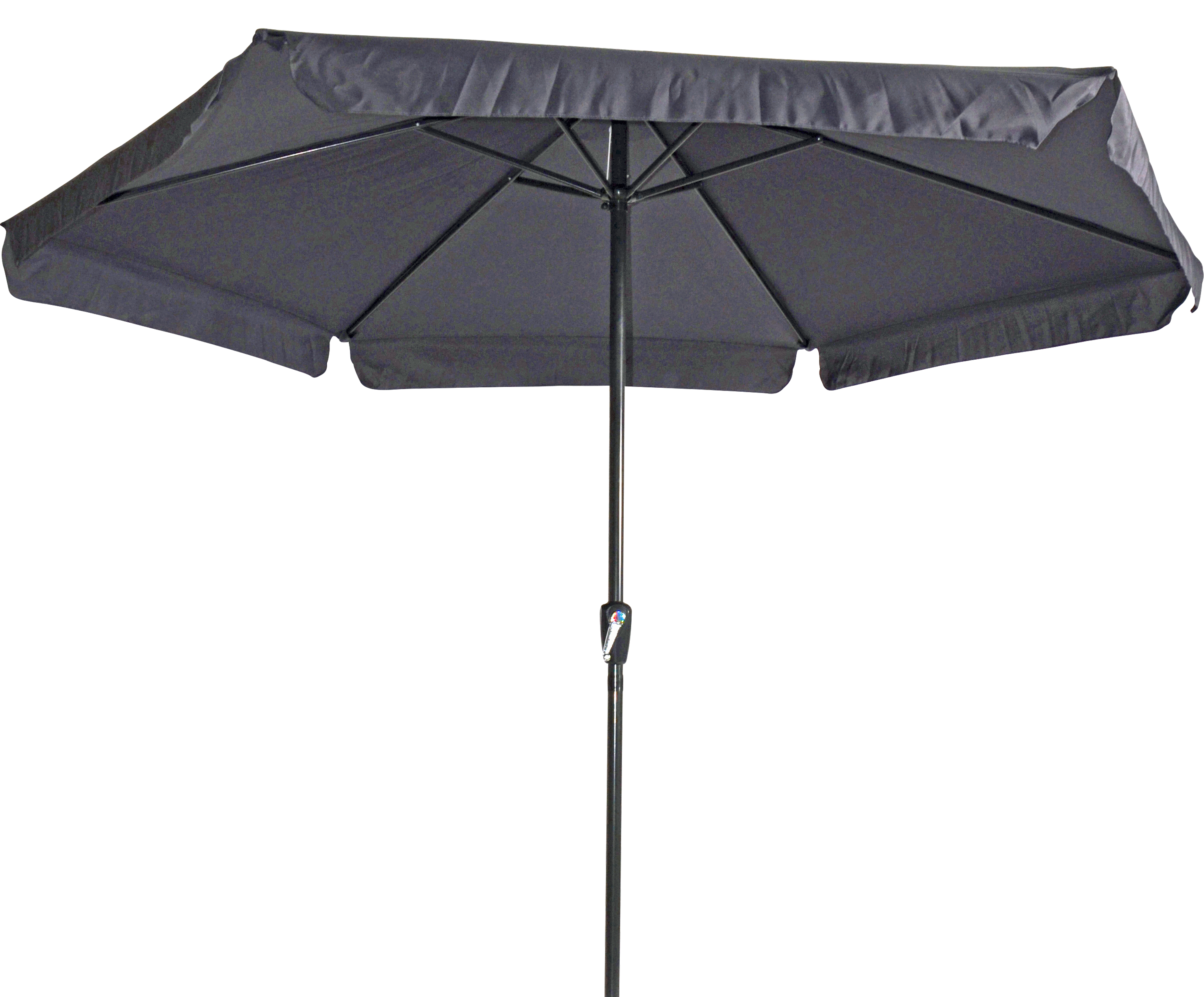 Lesli Living Gemini Stokparasol - Parasol - Grijs - 300 cm