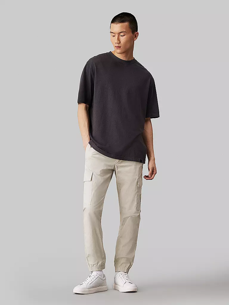 CALVIN KLEIN JEANS Cargohose Skinny Fit creme
