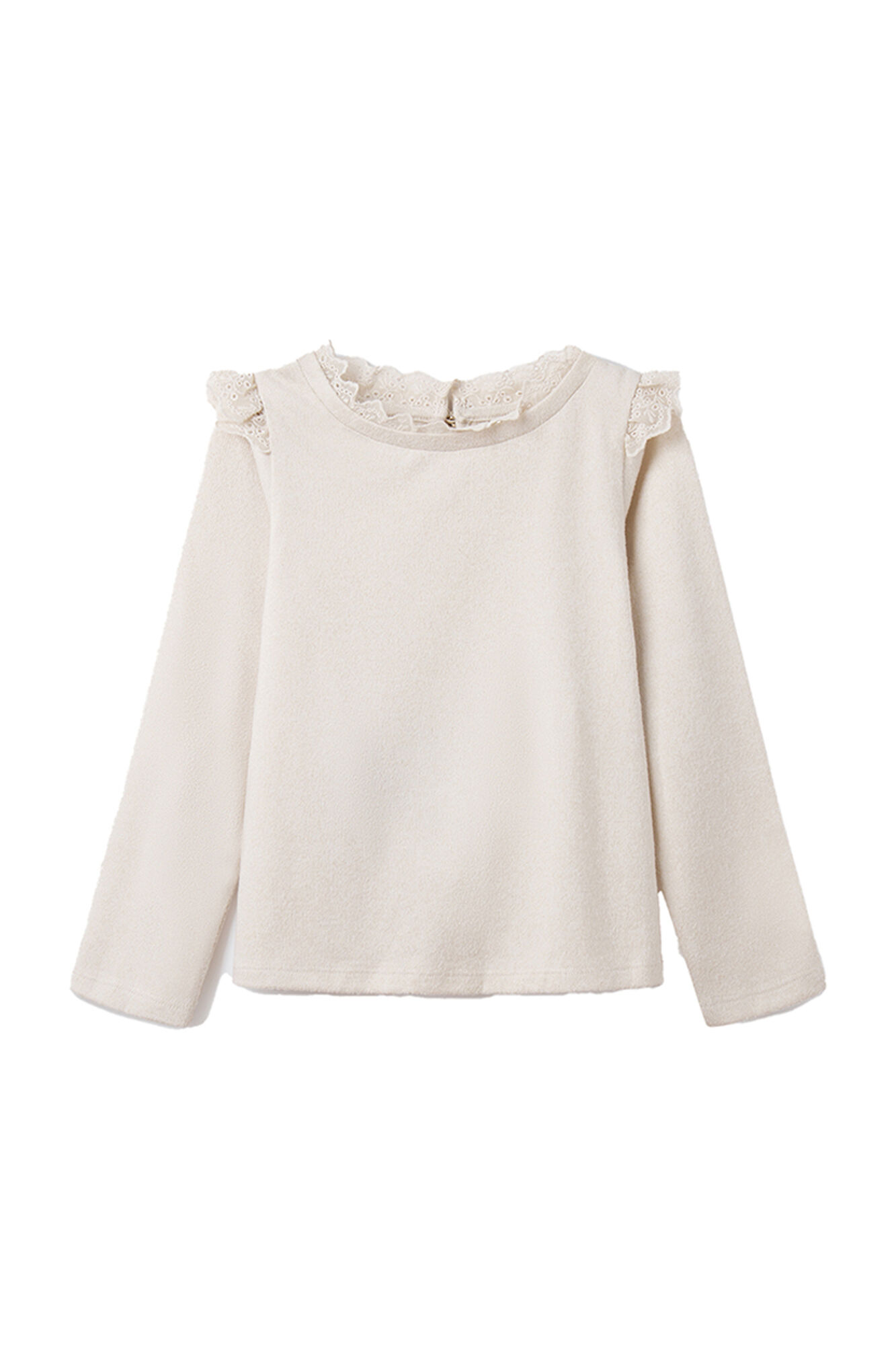 Camiseta suíça bordada para meninas