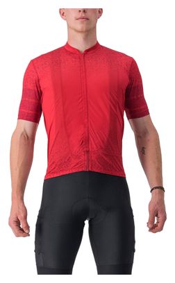 Maillot Manches Courtes Castelli Unlimited Terra Rouge