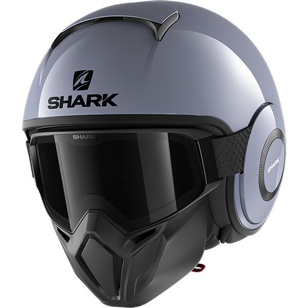 Shark - Casque Street Drak Blank Argent