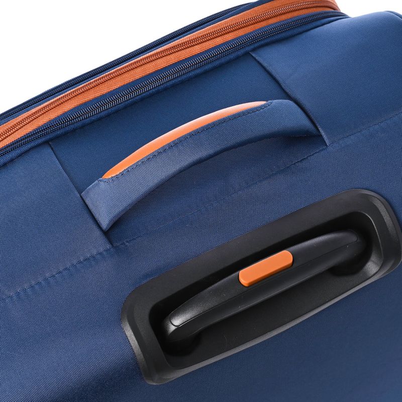 Lot de 3 valises souples 345 Extensibles 55, 67 et 79 cm Bleu