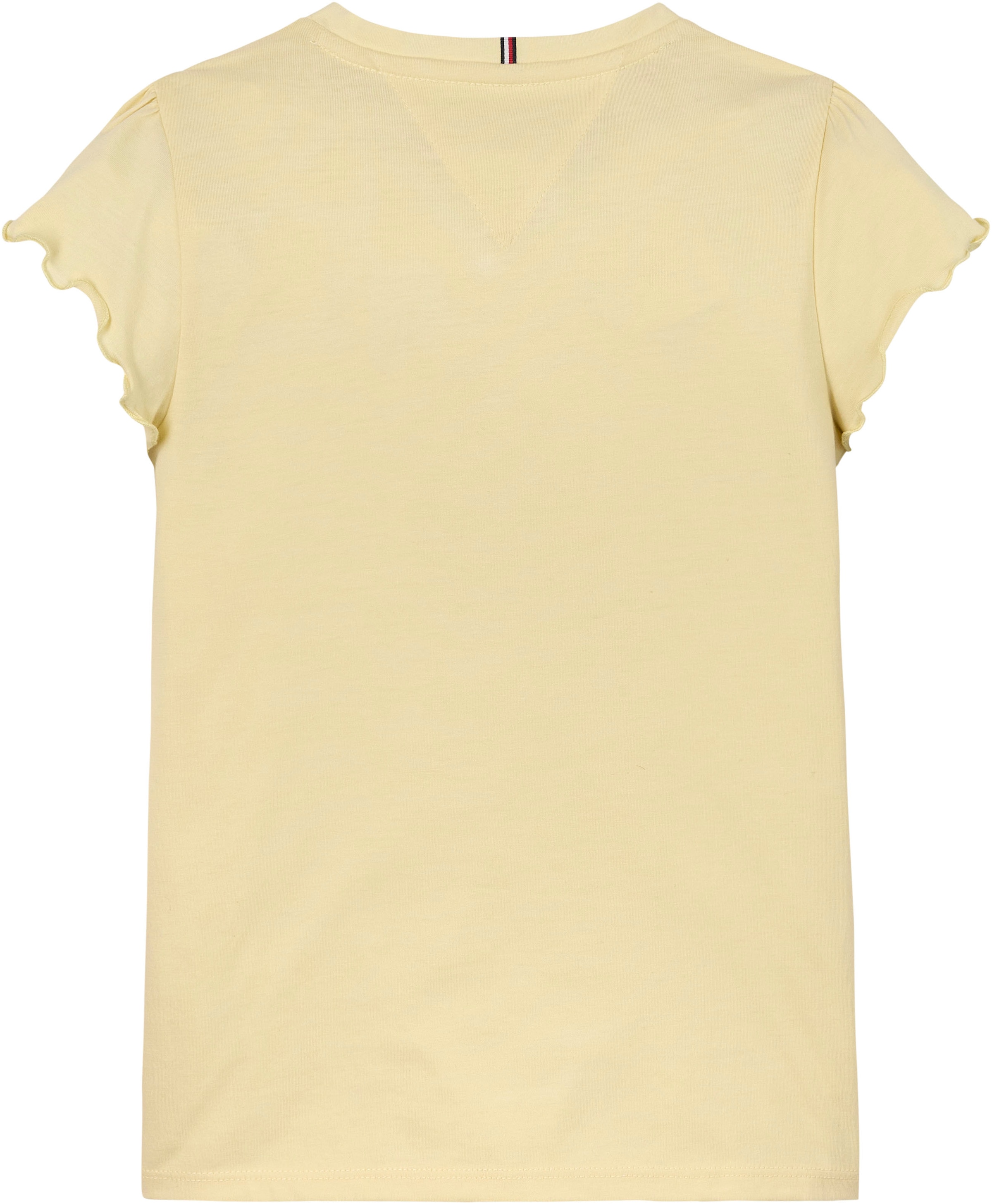Tommy Hilfiger T-Shirt »ESSENTIAL RUFFLE SLEEVE TOP« mit gewelltem Ärmelabschluss