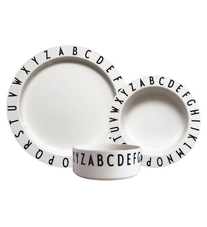 Design Letters Spises?t - Tritan - 3 dele - Eat & Learn - Hvid