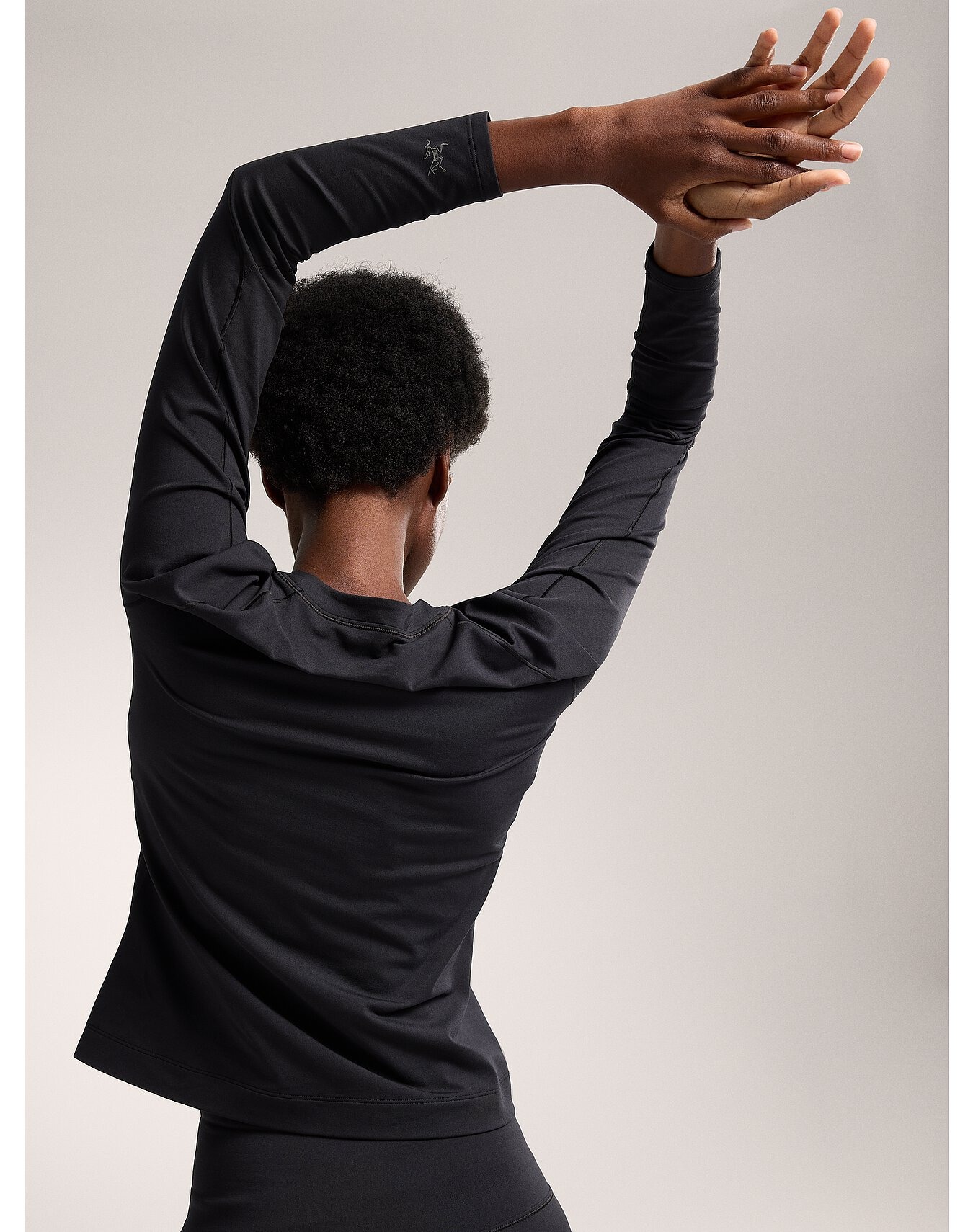 Rho Crew Neck LS Dame Black