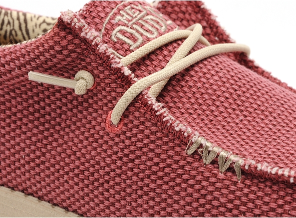 Dude basses homme wally braided rouge