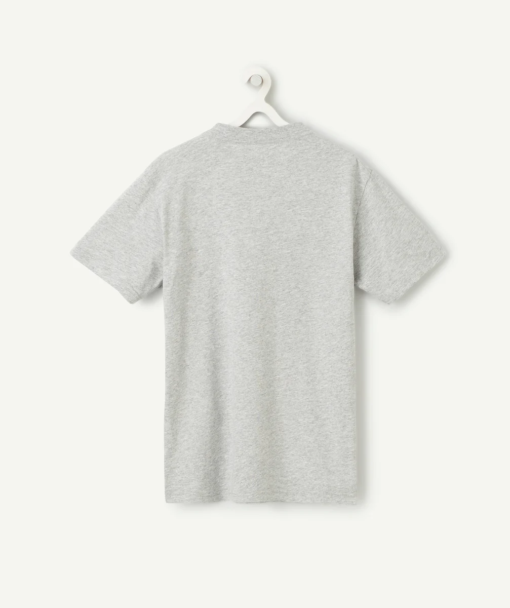 VANST-SHIRT MANCHES COURTES BLOCK IT GRIS