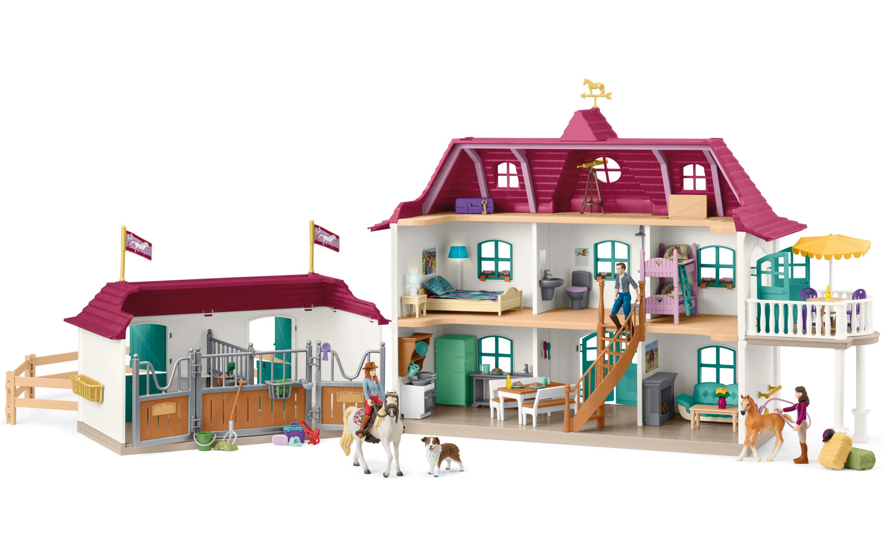 Spielfigurenset Horse Club Lakeside Pferdehof<br>Playset fördert kreatives Spielen