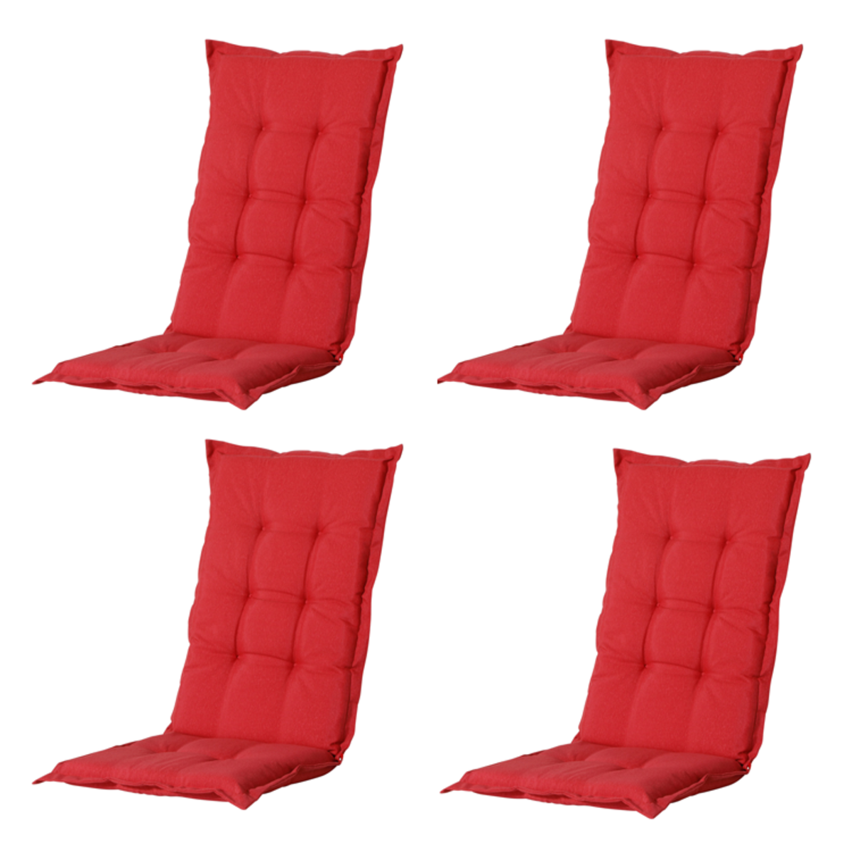 Madison Panama brick red Tuinstoelkussen - Set van 4