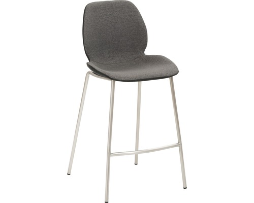 Barkruk Mayer Zitmeubelen mySOLO 1176 49 x 49 x 96 cm RVS/antraciet + zwart 1176-V4-524