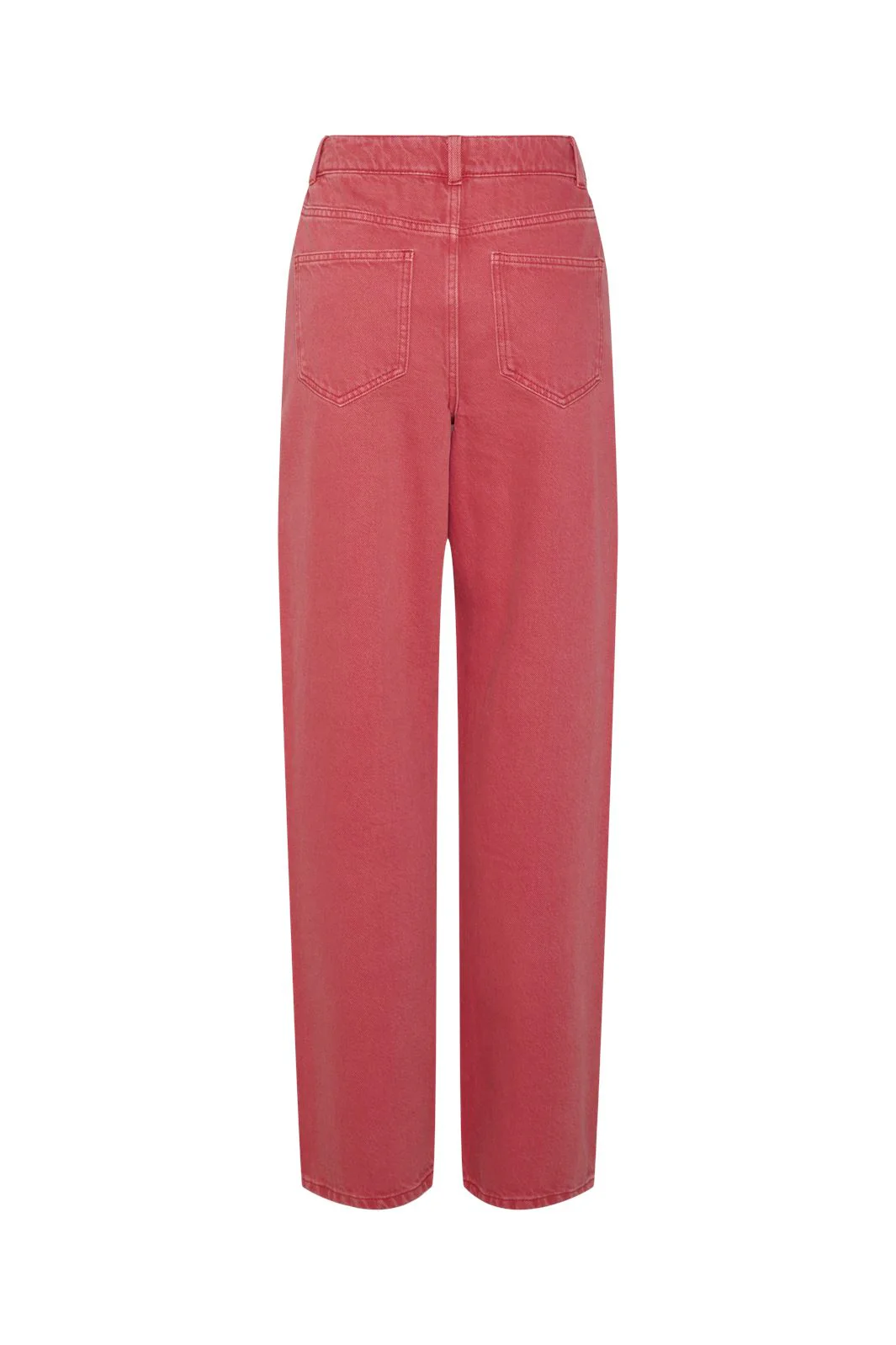 Pieces Pcfria Straight Denim Pants 4732643 high risk red washed