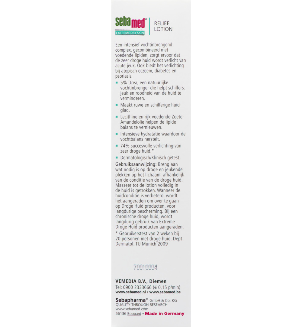 Sebamed Extreme dry urea relief lotion 5% (200 ml)