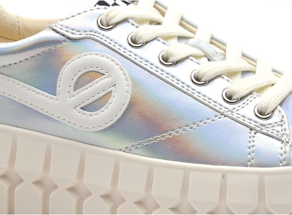 No name basses femme play sneaker argent