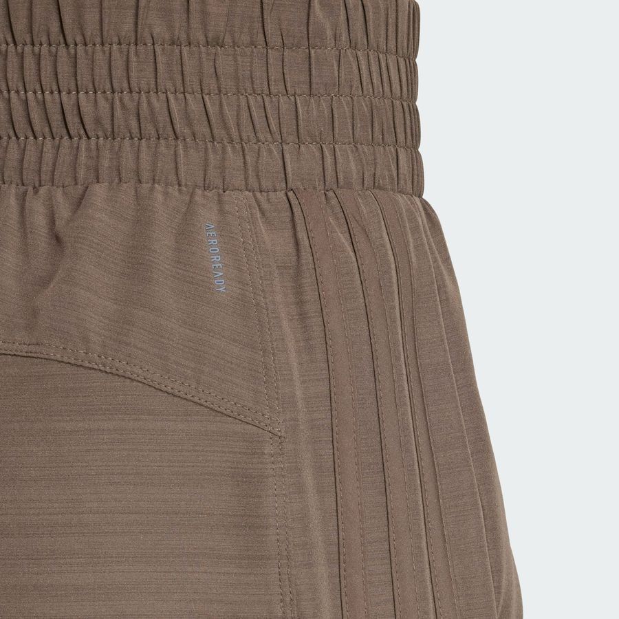 Adidas Short de training taille haute toile Pacer 3 bandes