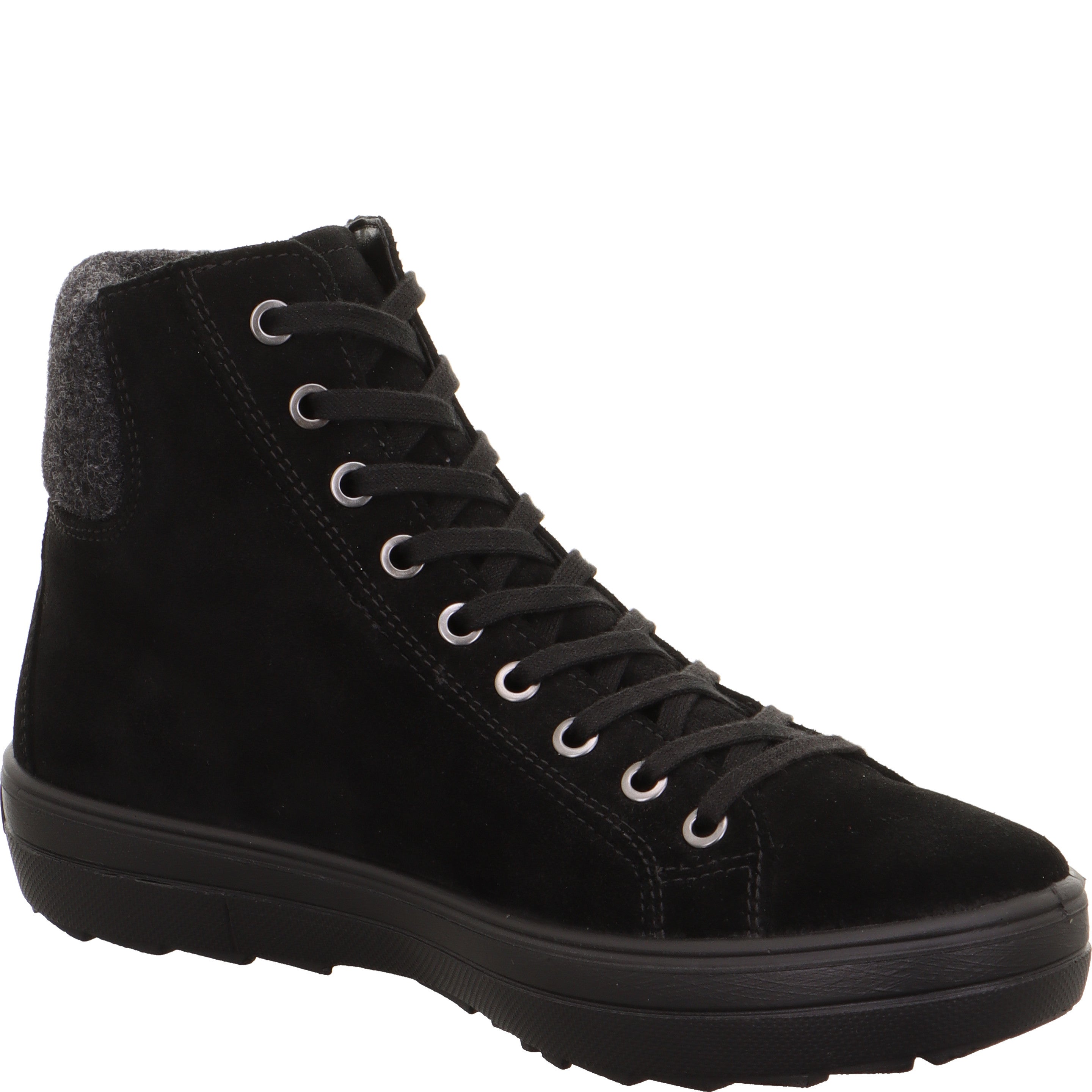 legero MIRA Damen  Sneaker high mit Reißverschluss - Farbe: Schwarz - Größe: 4
