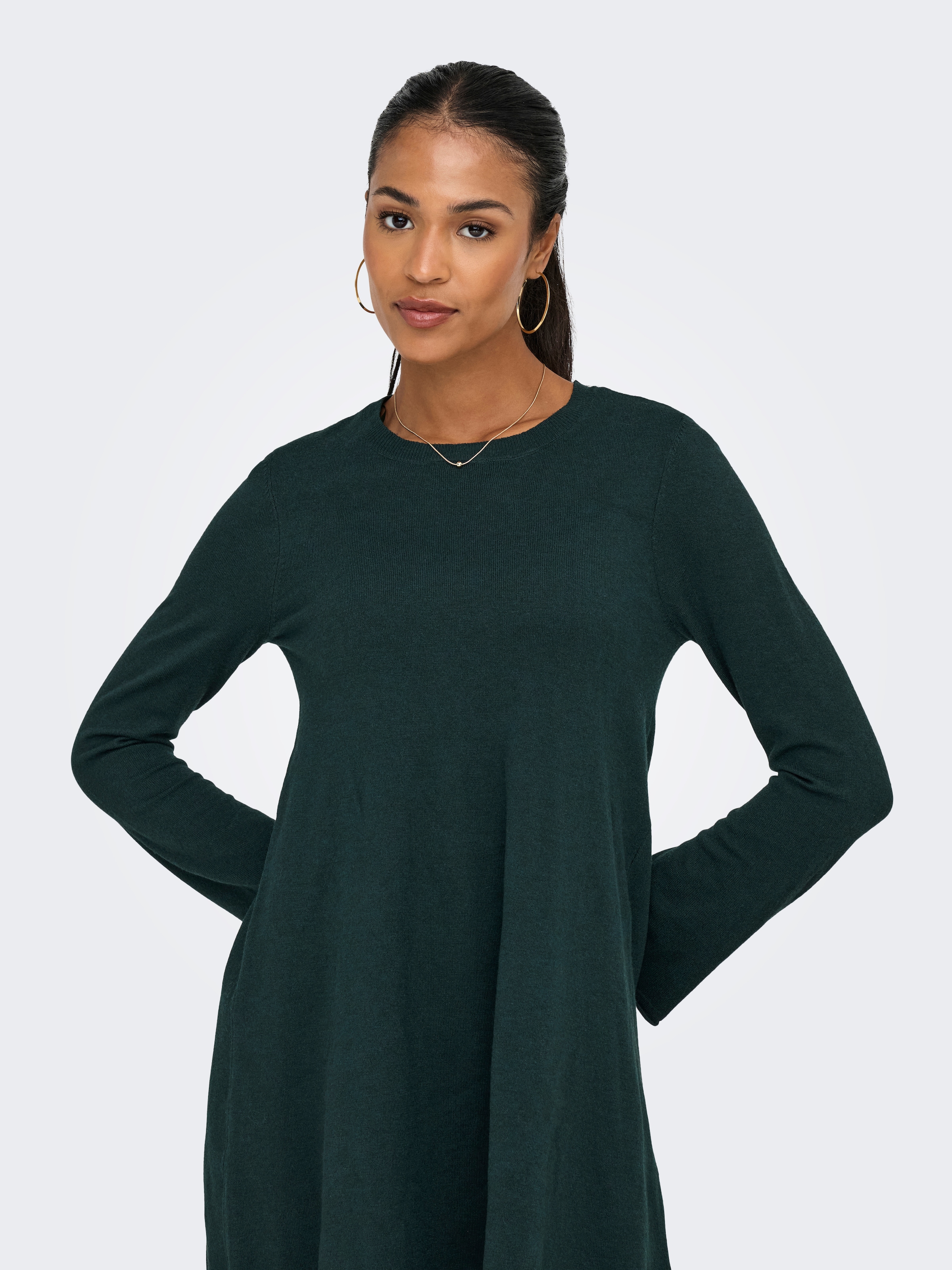ONLY Midikleid »ONLAMALIO LIFE LS ONECK DRESS KNT« Sommerkleid