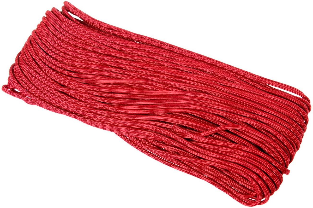 Knivesandtools 550 paracord type III, kleur: imperial red, 100 ft (30,48 m)