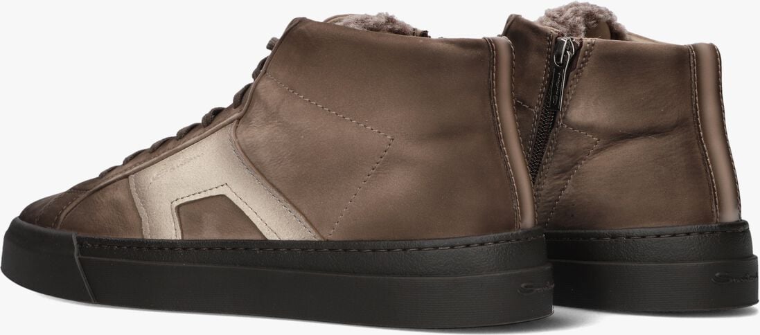 bruine santoni hoge sneakers 22131