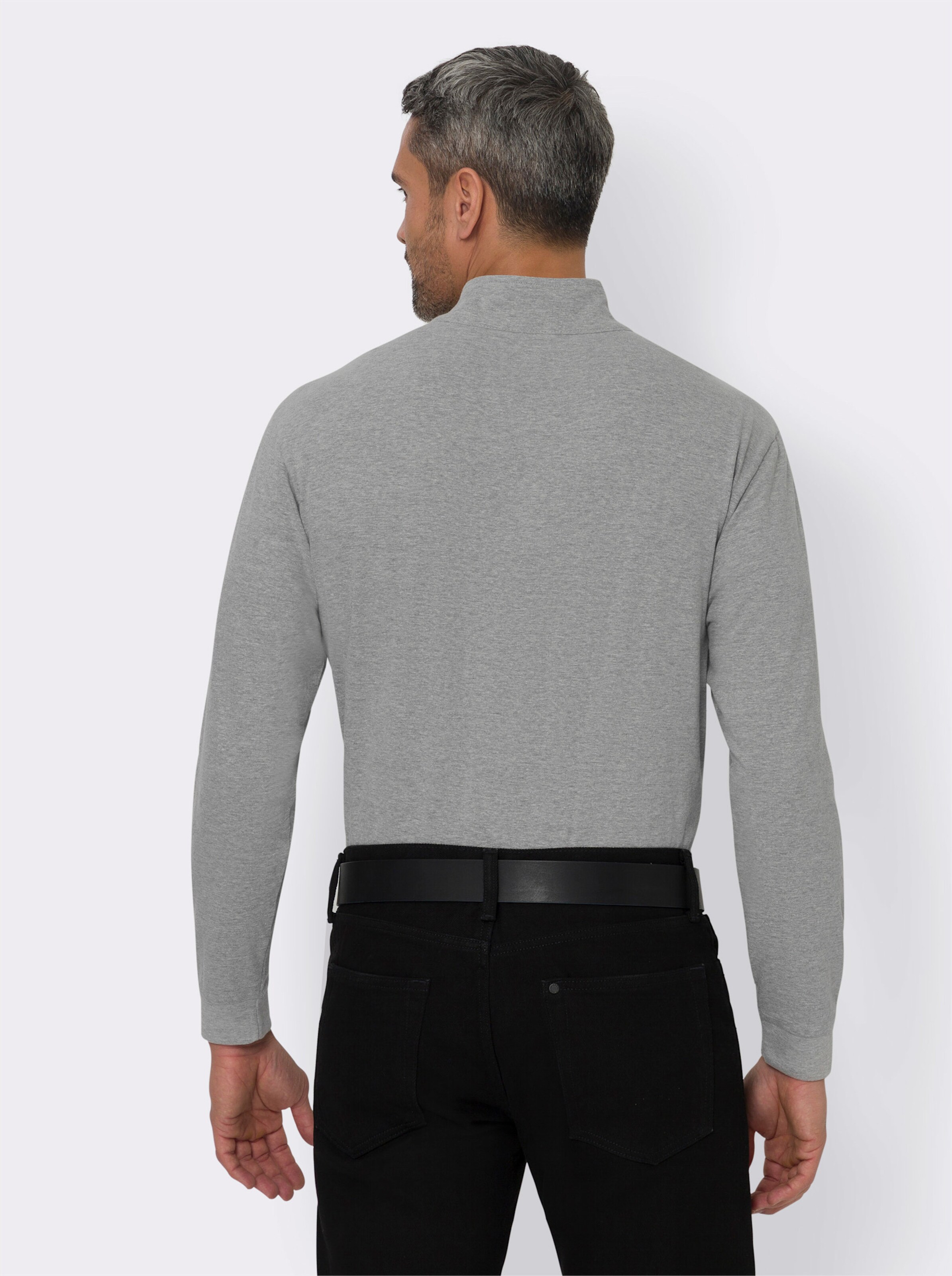 Stehkragen-Shirt