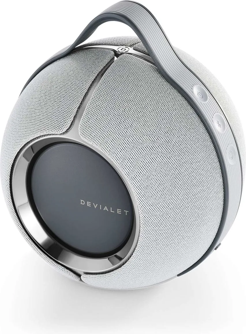 Devialet Mania 95 dB Gris clair   Charging station Enceintes Bluetooth portables