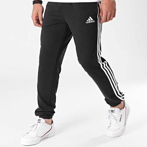 Pantalon Jogging A Bandes Essentials French Terry Tapered GK8829 Noir