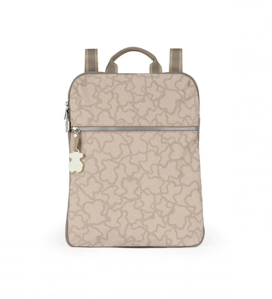 Mochila Tous Kn na cor bege