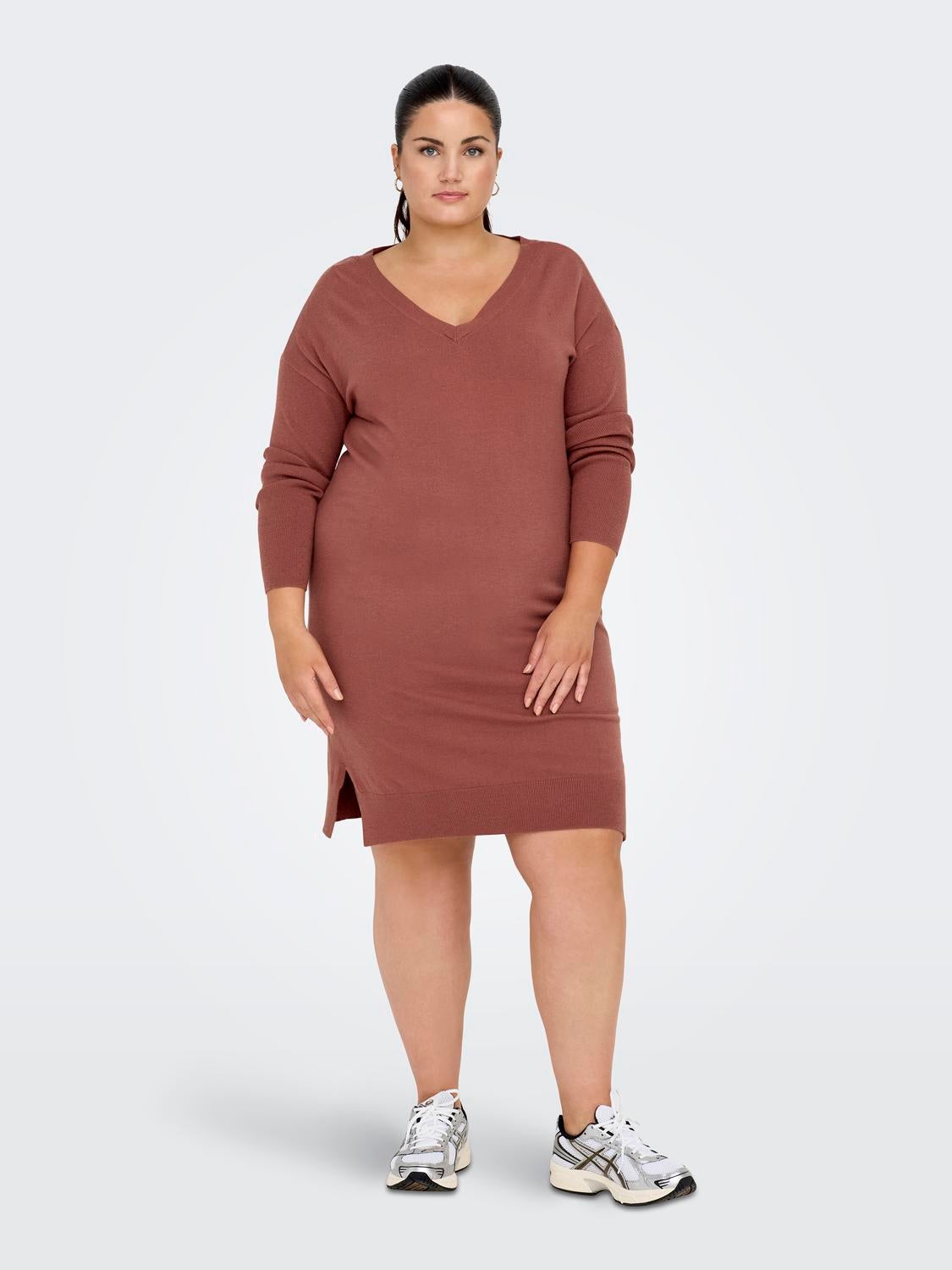 CARIBI Langes Kleid Apple Butter