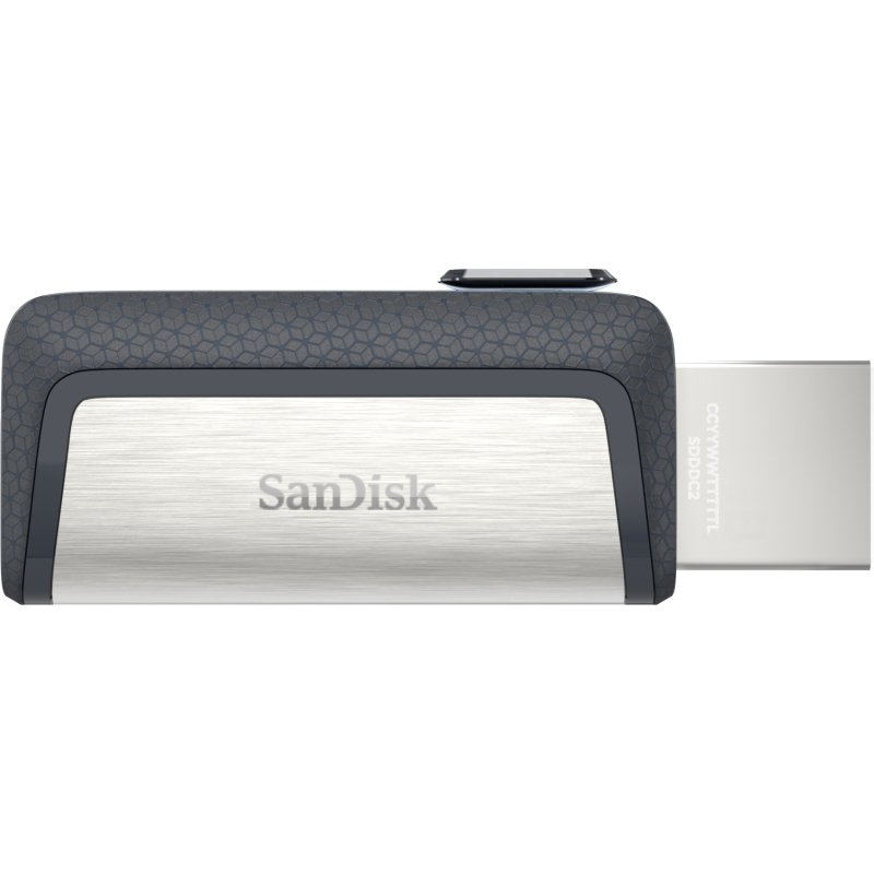 SanDisk Ultra Dual Drive USB Type-C lecteur USB flash 128 Go USB Type-A / USB Type-C 3.2 Gen 1 (3.1 Gen 1) Noir, Argent