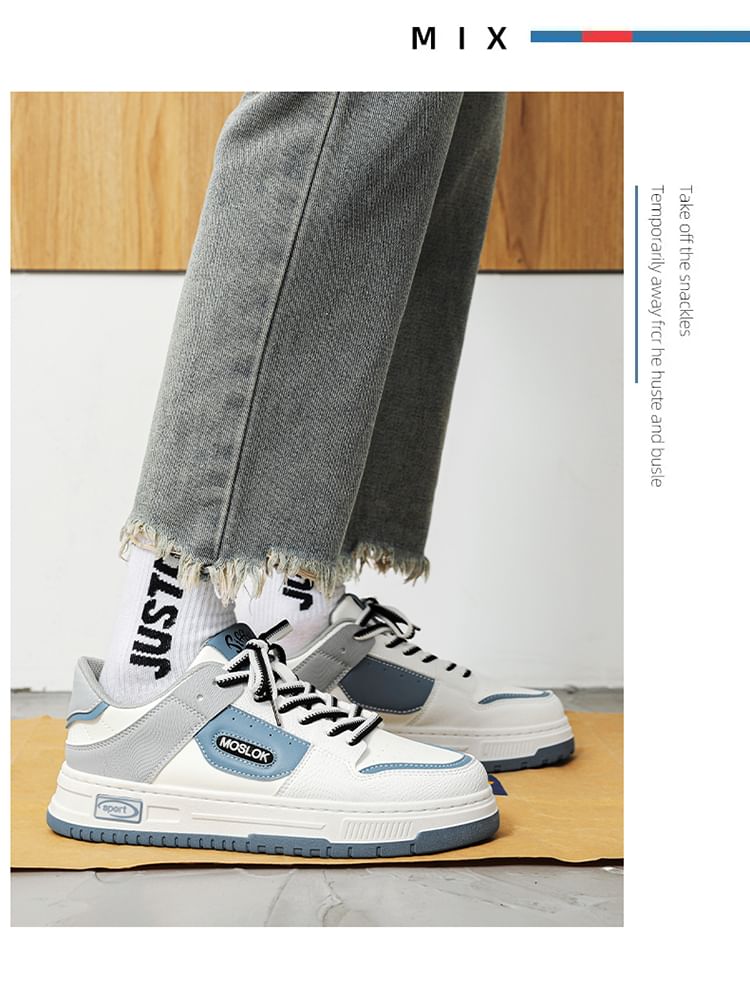 HANO - Veterschoenen met letters en platform