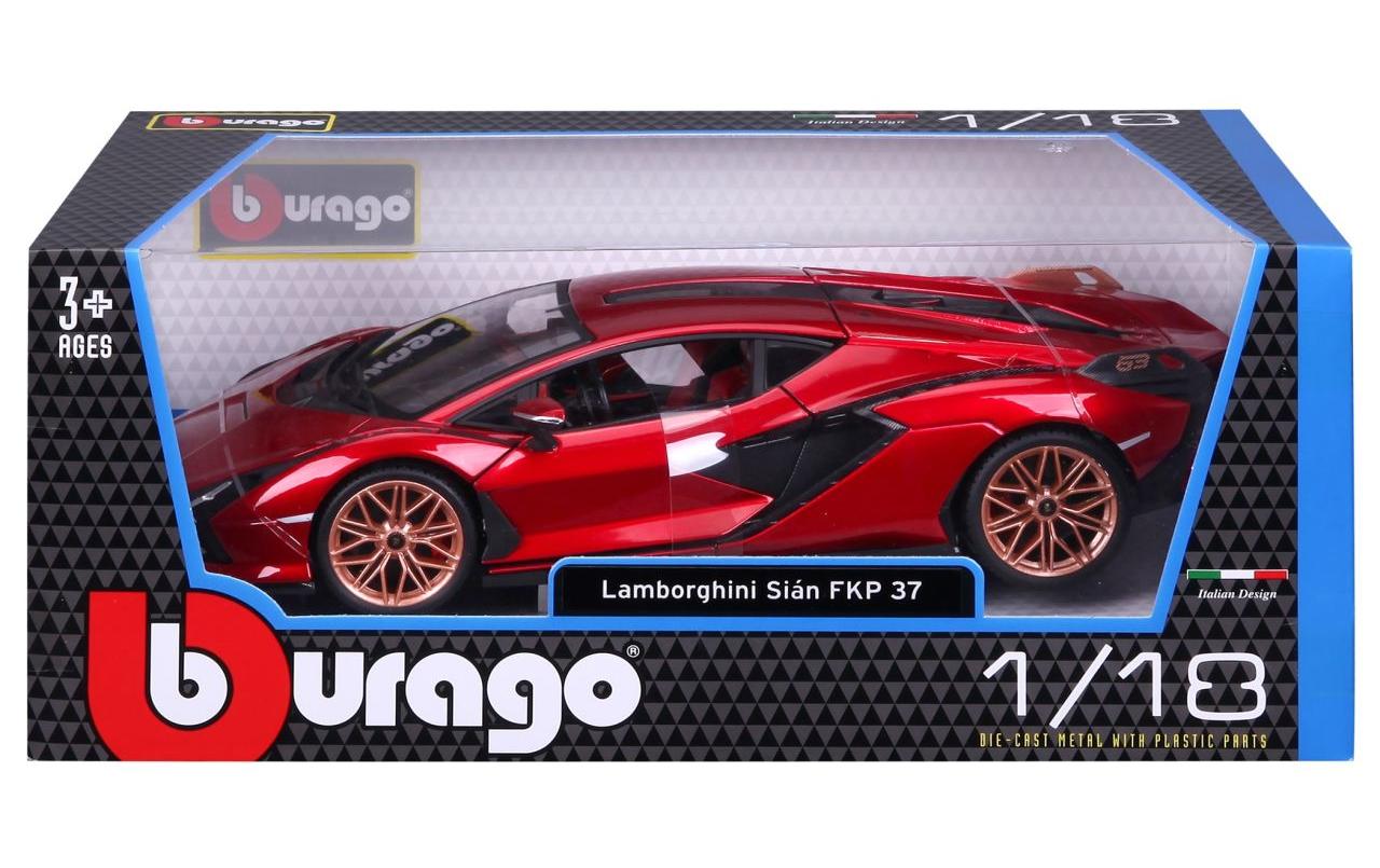Lamborghini Sian FKP 37 Rot 1:18Sammlermodell im Massstab 1:18