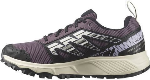 Trailrunning schoen Salomon Women Wander Moonscape Black Pastel Lilac-Schoenmaat 36