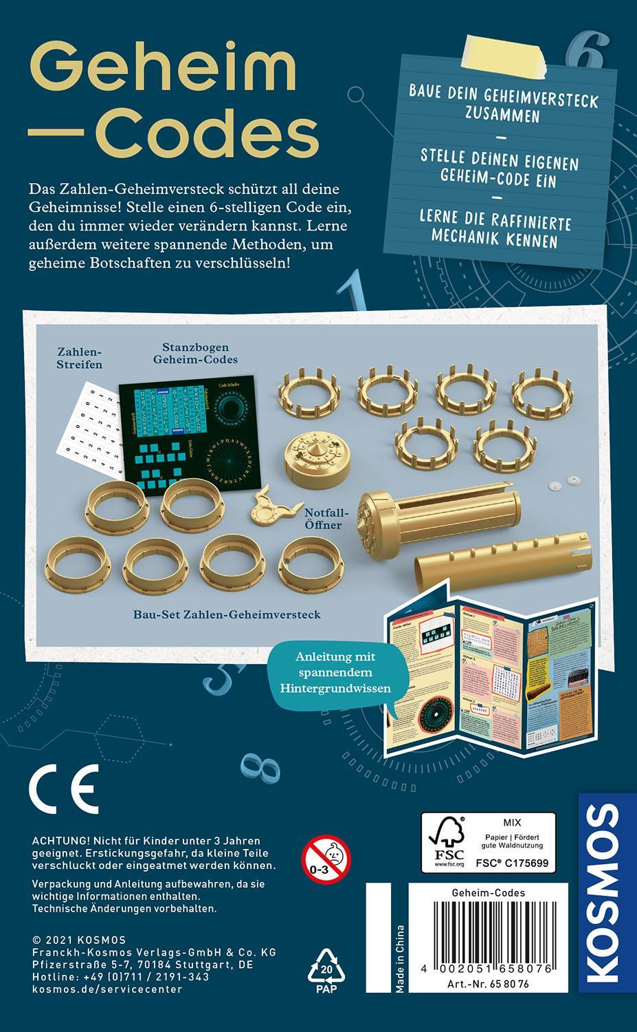 Mitbring-Experimentierkasten – Geheim-Codes