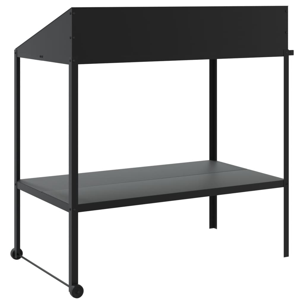 Support pour plantes anthracite 100x54,5x100 cm acier galvanisé